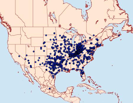 Distribution Data for Asterocampa celtis