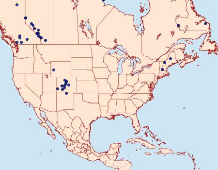 Distribution Data for Oeneis melissa