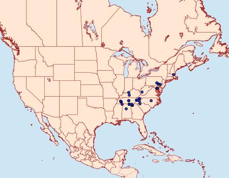 Distribution Data for Ecpyrrhorrhoe puralis