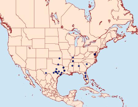 Distribution Data for Desmia subdivisalis