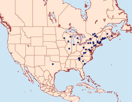 Distribution Data for Aglossa costiferalis