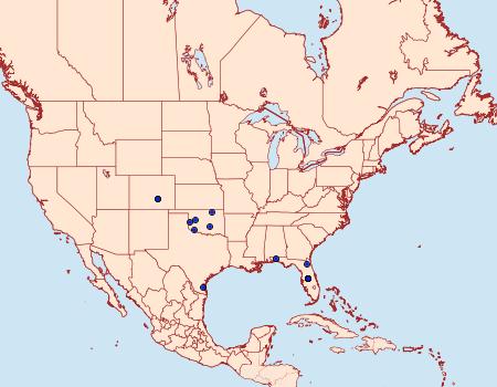 Distribution Data for Toripalpus breviornatalis