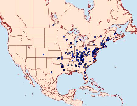 Distribution Data for Oneida lunulalis