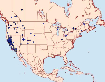 Distribution Data for Acrobasis tricolorella