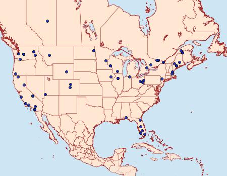 Distribution Data for Zophodia grossulariella