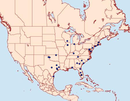 Distribution Data for Peoria bipartitella