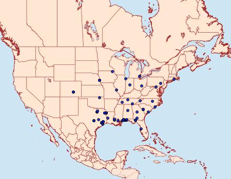 Distribution Data for Caloptilia triadicae