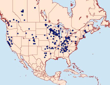 Distribution Data for Erannis tiliaria