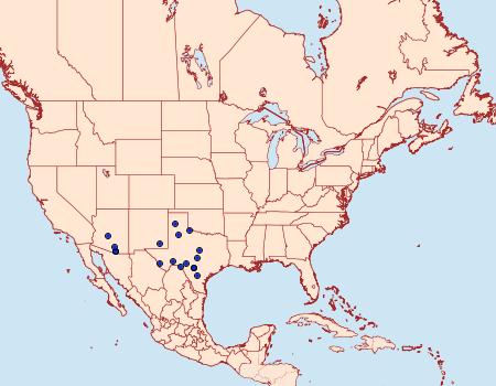 Distribution Data for Numia minima