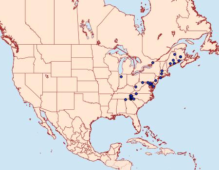 Distribution Data for Metarranthis amyrisaria