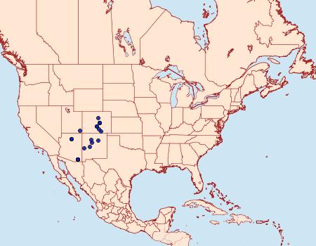 Distribution Data for Destutia excelsa