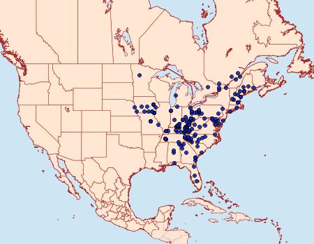 Distribution Data for Lambdina fervidaria