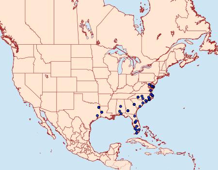 Distribution Data for Eusarca fundaria