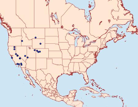 Distribution Data for Tetracis formosa