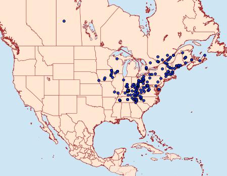 Distribution Data for Hydrelia inornata