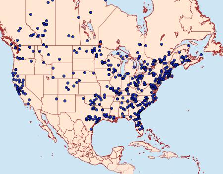 Distribution Data for Malacosoma disstria