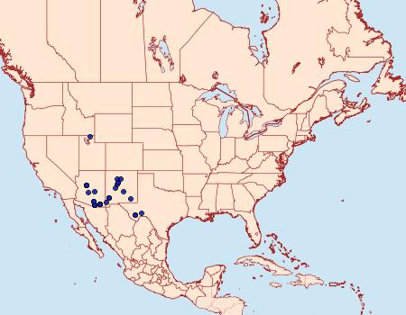 Distribution Data for Antheraea oculea