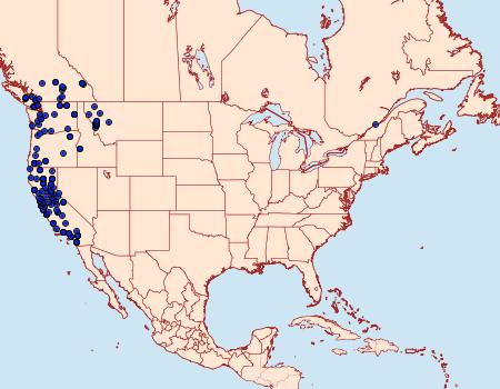 Distribution Data for Hyalophora euryalus