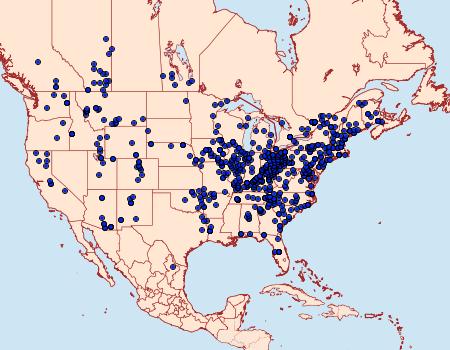 Distribution Data for Paonias myops