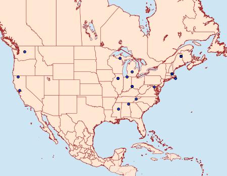 Distribution Data for Phyllonorycter propinquinella