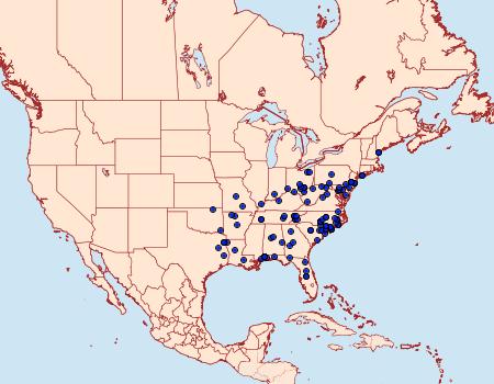 Distribution Data for Datana major