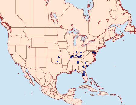 Distribution Data for Cisthene kentuckiensis