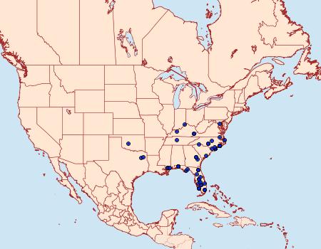 Distribution Data for Cisthene subjecta