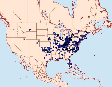 Distribution Data for Apantesis phalerata