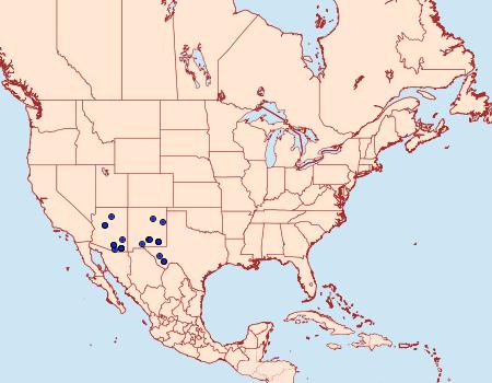 Distribution Data for Halysidota davisii