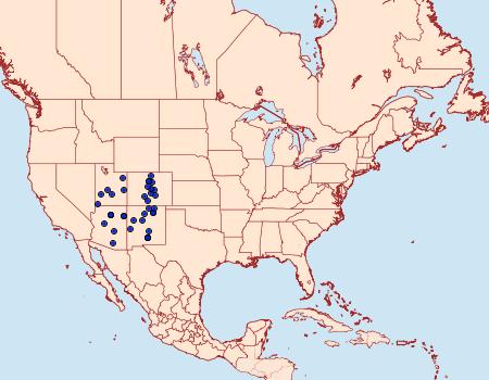 Distribution Data for Lophocampa ingens