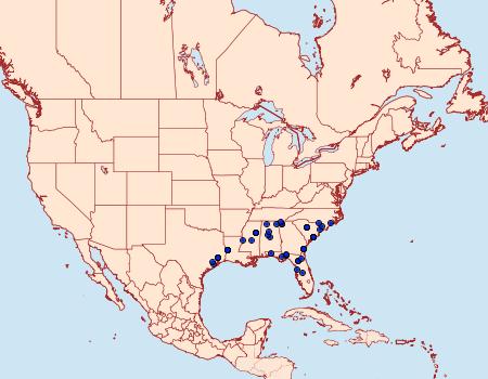 Distribution Data for Zanclognatha atrilineella