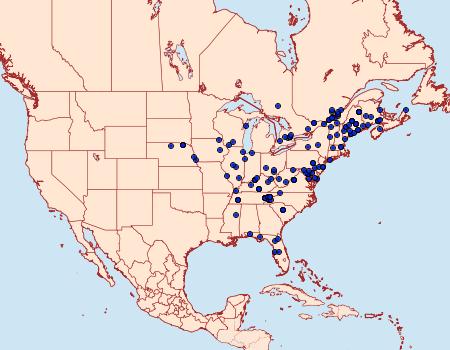 Distribution Data for Zanclognatha protumnusalis