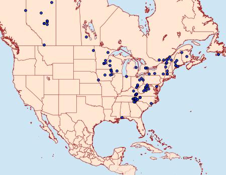 Distribution Data for Hypena edictalis