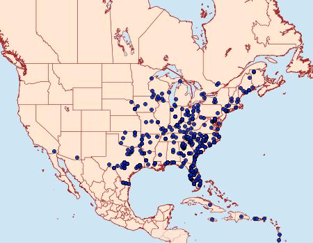 Distribution Data for Anticarsia gemmatalis