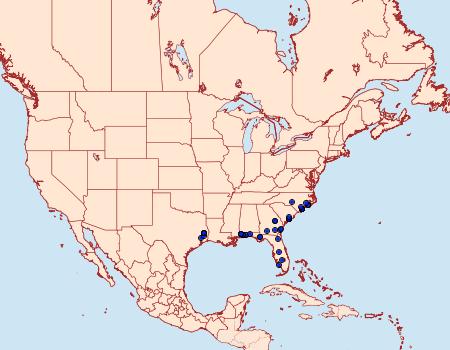 Distribution Data for Argyrostrotis deleta