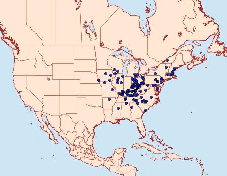 Distribution Data for Catocala residua