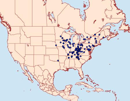 Distribution Data for Catocala subnata