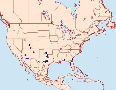 Distribution Data for Catocala delilah