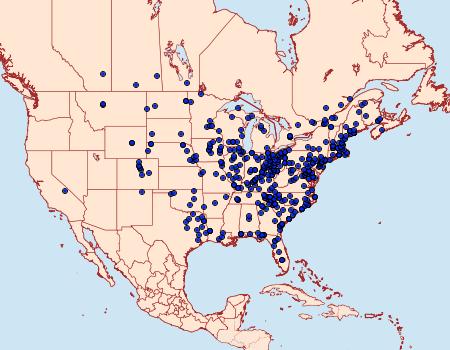 Distribution Data for Catocala ultronia