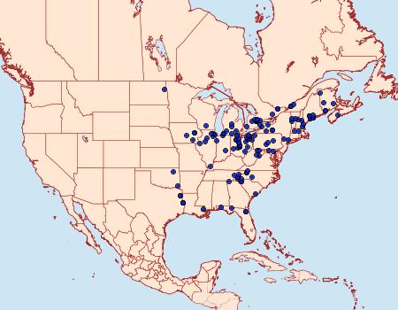 Distribution Data for Catocala crataegi