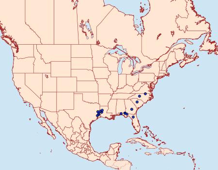 Distribution Data for Catocala lincolnana