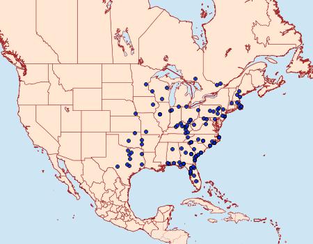 Distribution Data for Catocala similis