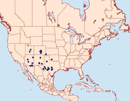 Distribution Data for Ponometia libedis