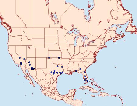 Distribution Data for Ponometia fasciatella