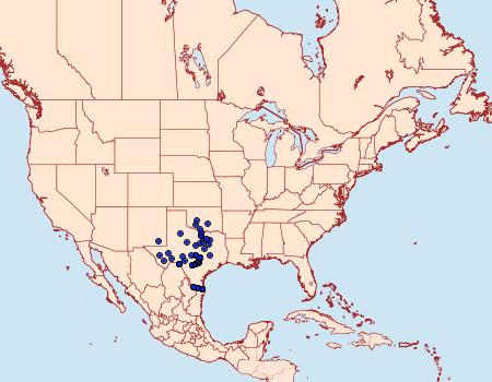 Distribution Data for Xerociris wilsonii