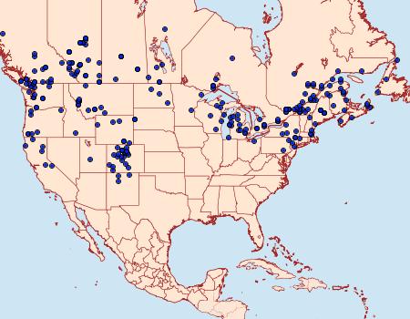 Distribution Data for Apamea alia