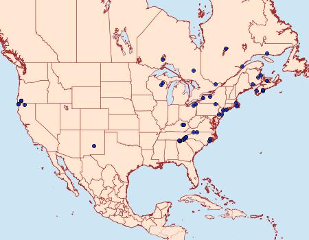 Distribution Data for Melanapamea mixta