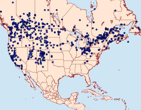 Distribution Data for Apamea devastator