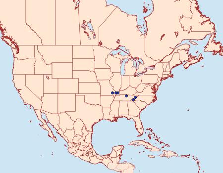 Distribution Data for Protapamea louisae