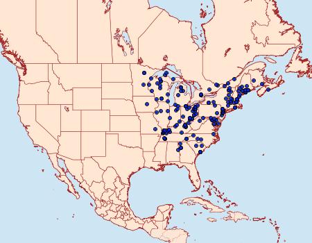 Distribution Data for Papaipema inquaesita